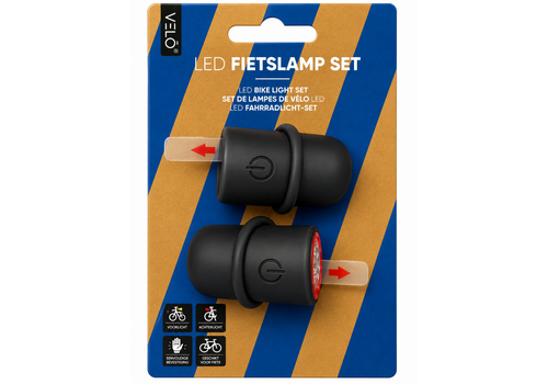  VELO Led Siliconen Fietsverlichting Set 