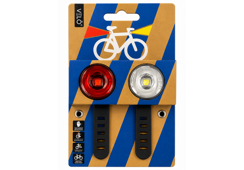  VELO Led Lamp Fietsverlichting Set 
