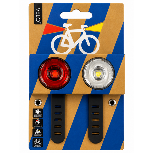  VELO Led Lamp Fietsverlichting Set 