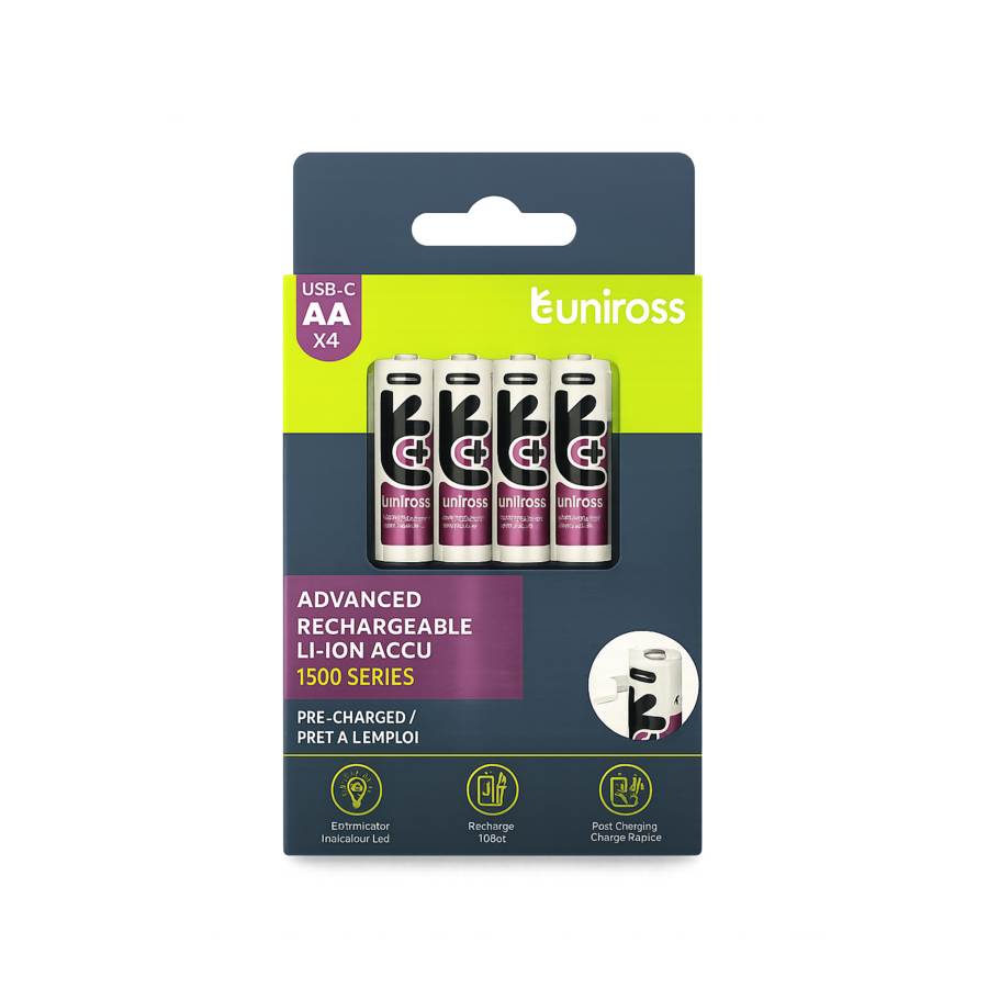 Rechargeable Lithium AA USB-C 1.5V 4 pack-1