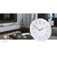 thumb-Wandklok 30cm Kunststof Stille beweging Wit-4