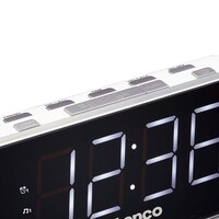 thumb-PLL FM wekkerradio groot en duidelijk 1.8" LED display Wit-4
