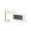 Nedis Digitale Tafelklok LCD Hout Wit