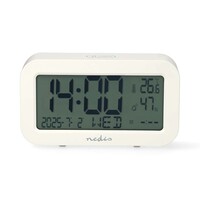 thumb-Digitale Tafelklok LCD Hout Wit-2