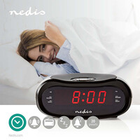 thumb-Wekkerradio LED AM/FM Snoozefunctie Slaaptimer Zwart-4