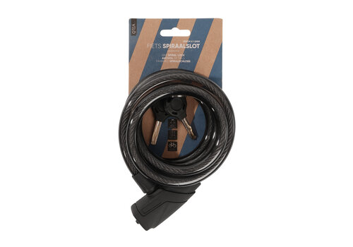  VELO Spiraalslot 12mm 150CM Zwart 