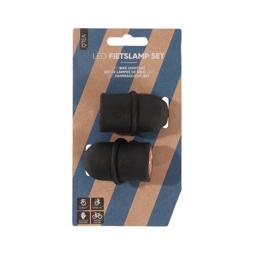  VELO Led Siliconen Fietsverlichting Set 
