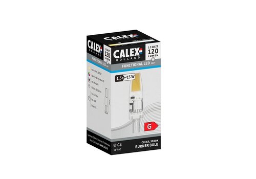  Calex G4 COB 12V 1.5W 120lm 3000K  niet dimbaar 