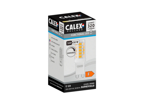  Calex G9 Helder SMD 3W 320LM 3000K 220-240V Dimbaar 