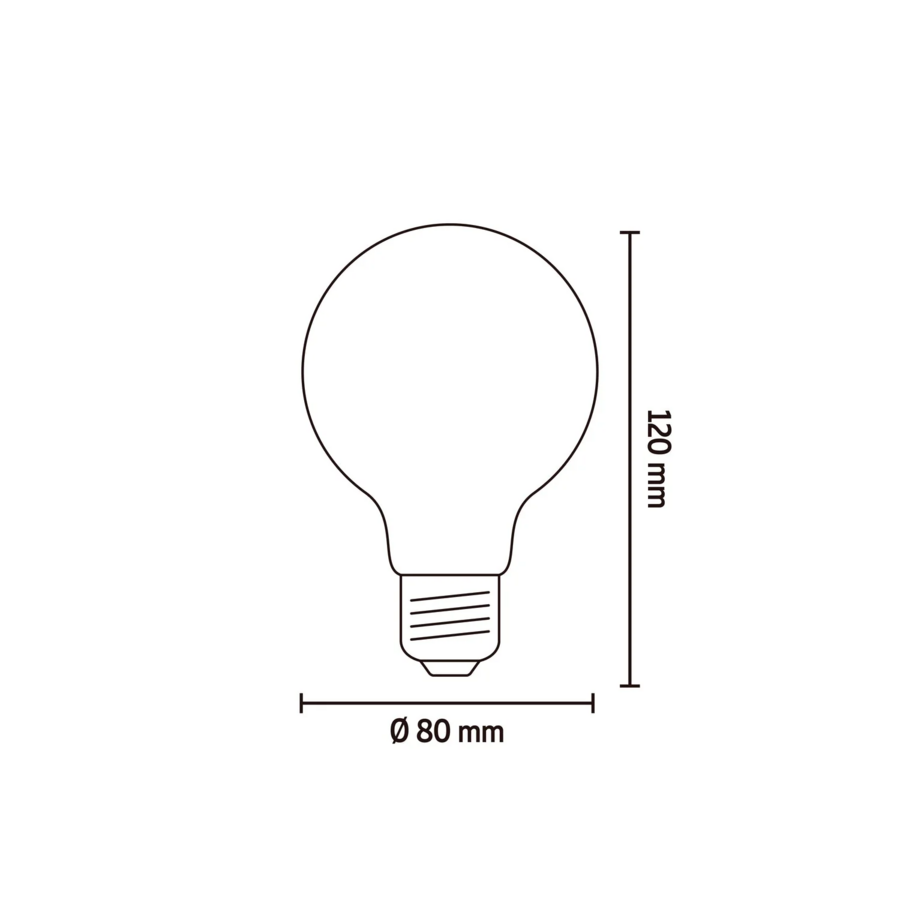 Globe G80 Gold Flex Filament 220-240V 3,8W 250lm 2100K E27 dimbaar via LED dimmer-4