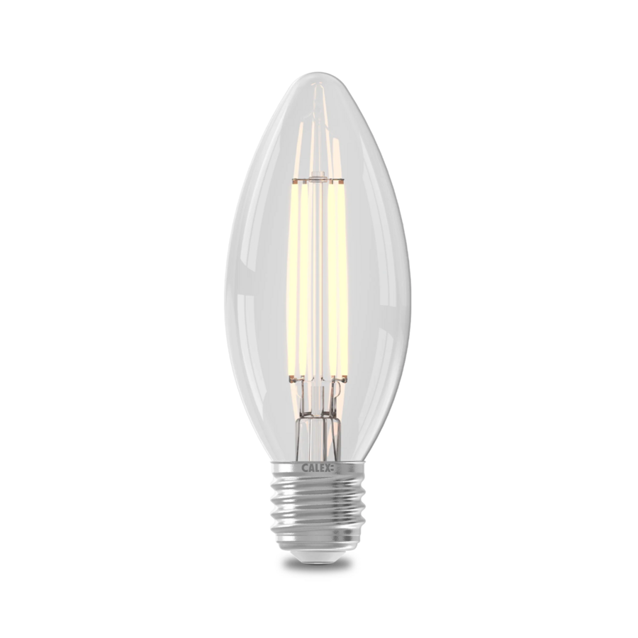 Kaars B35 Helder Straight filament 220-240V 4.5W 470lm 2700K E27 Dimbaar met LED dimmer-2