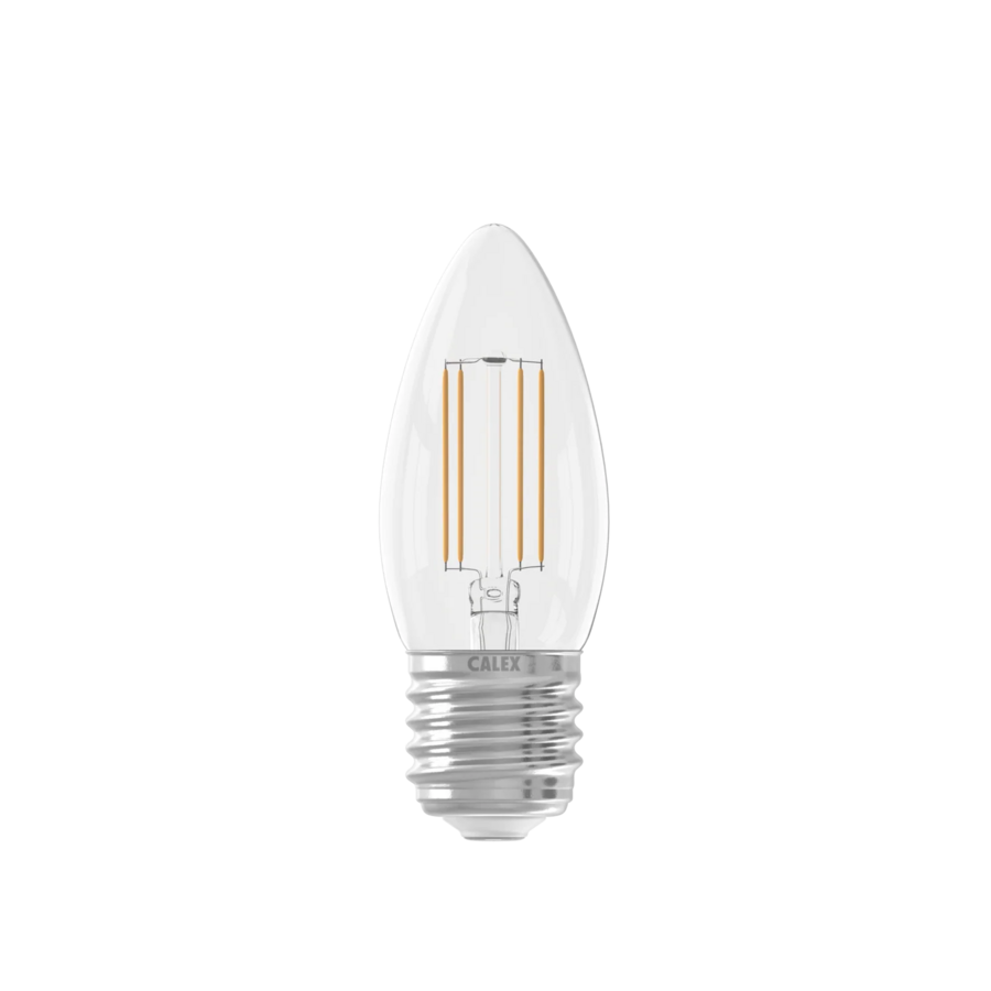 Kaars B35 Helder Straight filament 220-240V 4.5W 470lm 2700K E27 Dimbaar met LED dimmer-3