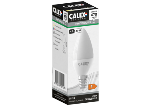  Calex Kaars B35 SMD 220-240V 4.9W 470lm 2700K E14 niet dimbaar 
