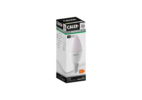  Calex Kaars LED B35 Mat SMD 220-240V 2.8W 250lm 2700K E14 niet dimbaar 