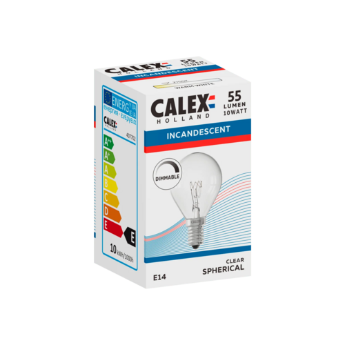  Calex Kogellamp 220-240V 10W 55lm E14 Helder2700K 