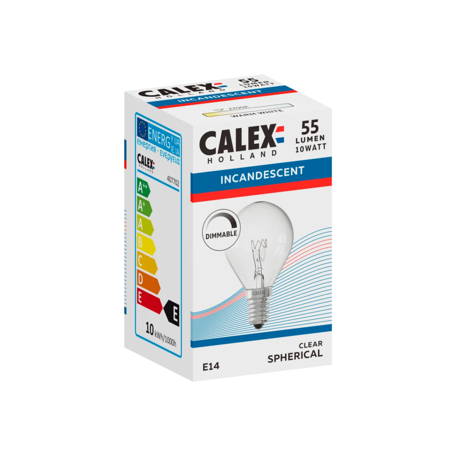 Kogellamp 220-240V 10W 55lm E14 Helder 2700K-1