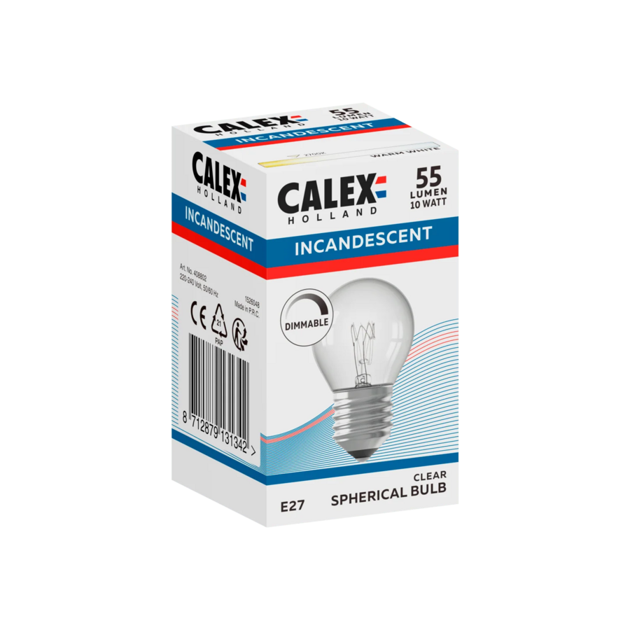 Kogellamp 220-240V 10W 55lm E27 helder 2700K-1
