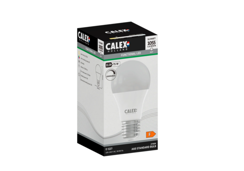  Calex Standaard A60 Mat SMD 220-240V 11W 1055lm 2700K E27 Dimbaar met LED dimmer 