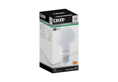 Calex Standaard A60 Mat SMD 220-240V 4.9W 470lm 2700K E27 niet dimbaar 