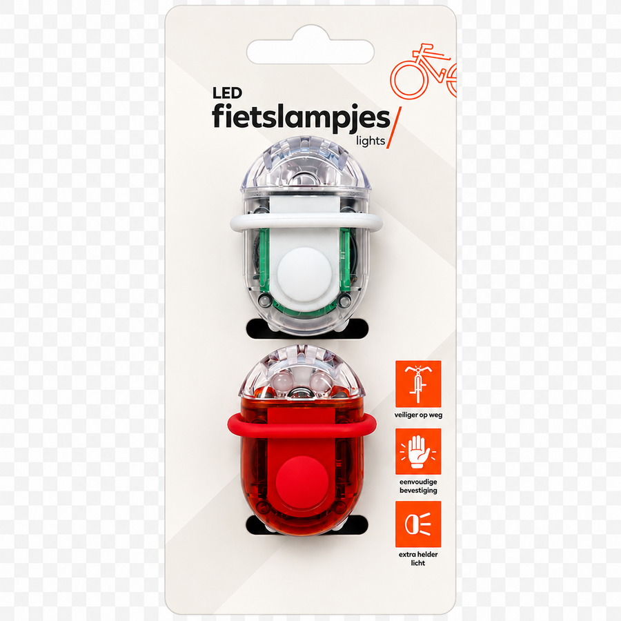 Fietslamp LED Display  - 84 setjes per display-1
