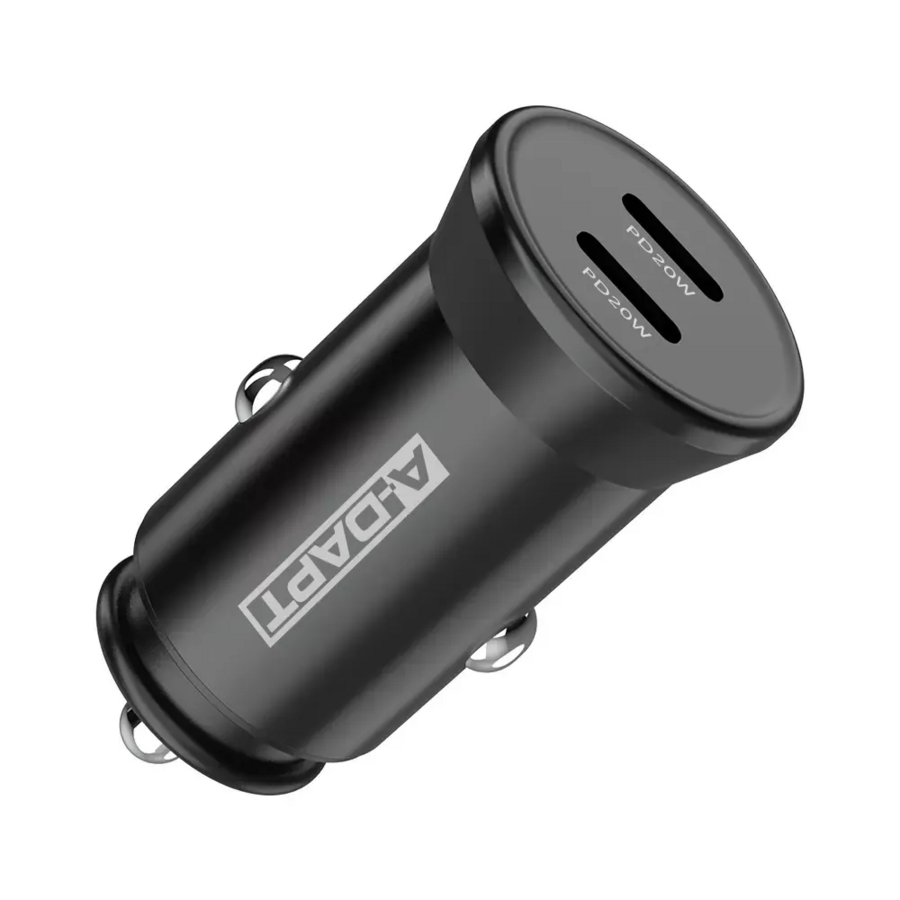 Autolader 2x USB-C Power Delivery 40W Zwart-2