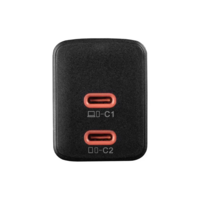 thumb-Thuislader 45W 2x USB-C PD Zwart-2