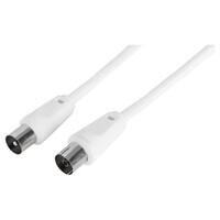 thumb-Coaxkabel 3C2V HF Stekker Recht Wit 10 Meter-1