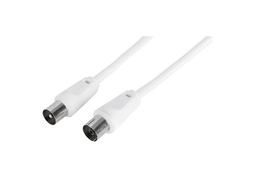  Q-Link Coaxkabel 3C2V HF Stekker Recht Wit 10 Meter 