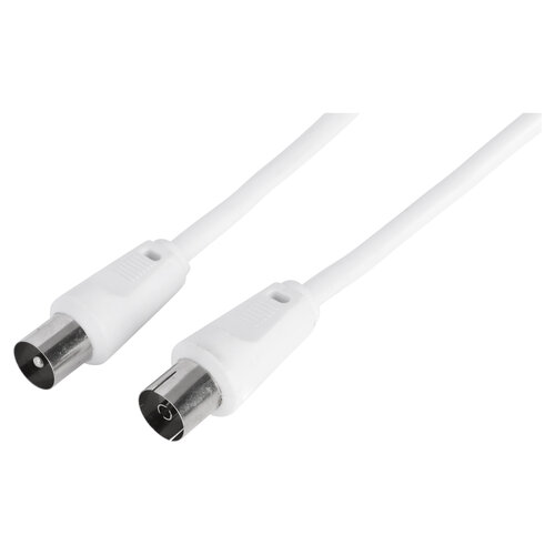  Q-Link Coaxkabel 3C2V HF Stekker Recht Wit 10 Meter 