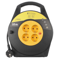 thumb-Kabelbox Haspel Randaarde 10 Meter Zwart/Geel-2