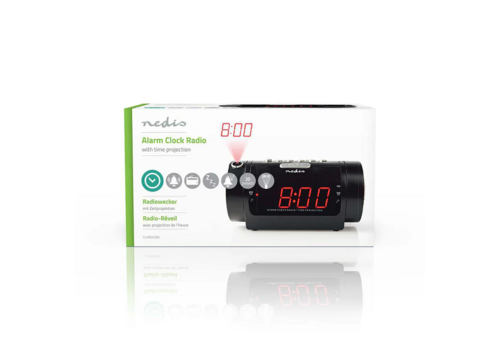  Nedis Wekkerradio LED - Tijdprojectie - AM / FM 