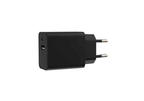  GHM USB Adapter 20W 1x USB-A + 1x USB-C Zwart 