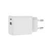 GHM USB Adapter 20W 1x USB-A + 1x USB-C Wit