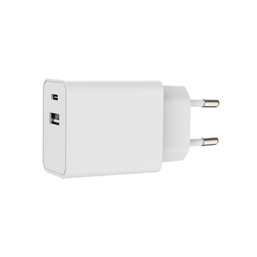 USB Adapter 20W 1x USB-A + 1x USB-C Wit-1