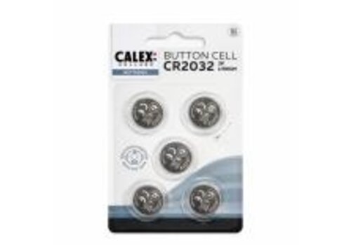  Calex Knoopcel Lithium CR2032 3V, blister 5 stuks 