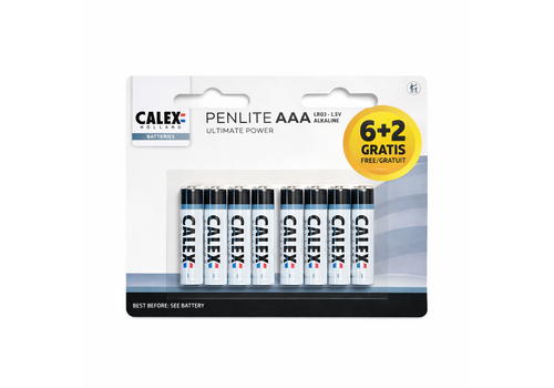  Calex Alkaline penlite LR03/AAA 1,5V blister 8 stuks 