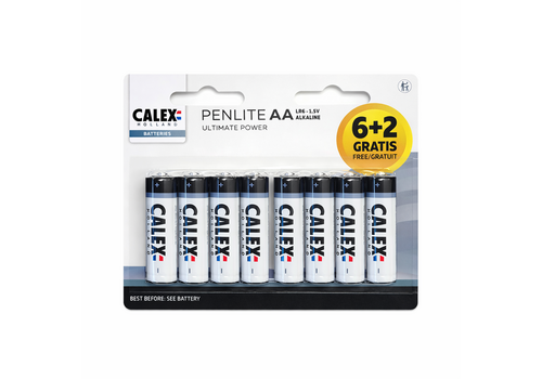  Calex Alkaline penlite LR6/AA 1,5V blister 8 stuks 