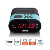thumb-FM Wekkerradio met slaaptimer en dubbele alarm functie - Blauw-5