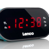 thumb-FM Wekkerradio met slaaptimer en dubbele alarm functie - Blauw-4