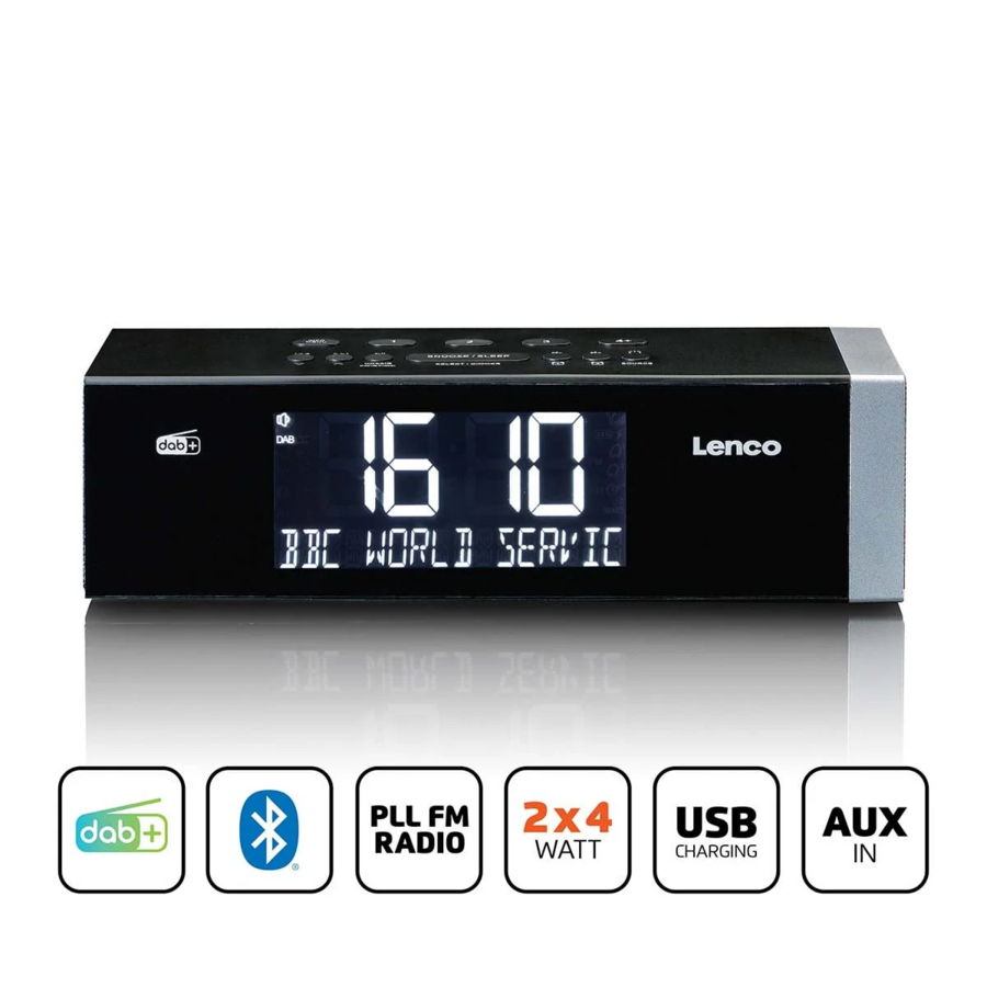 DAB+ FM-klokradio met Bluetooth-3