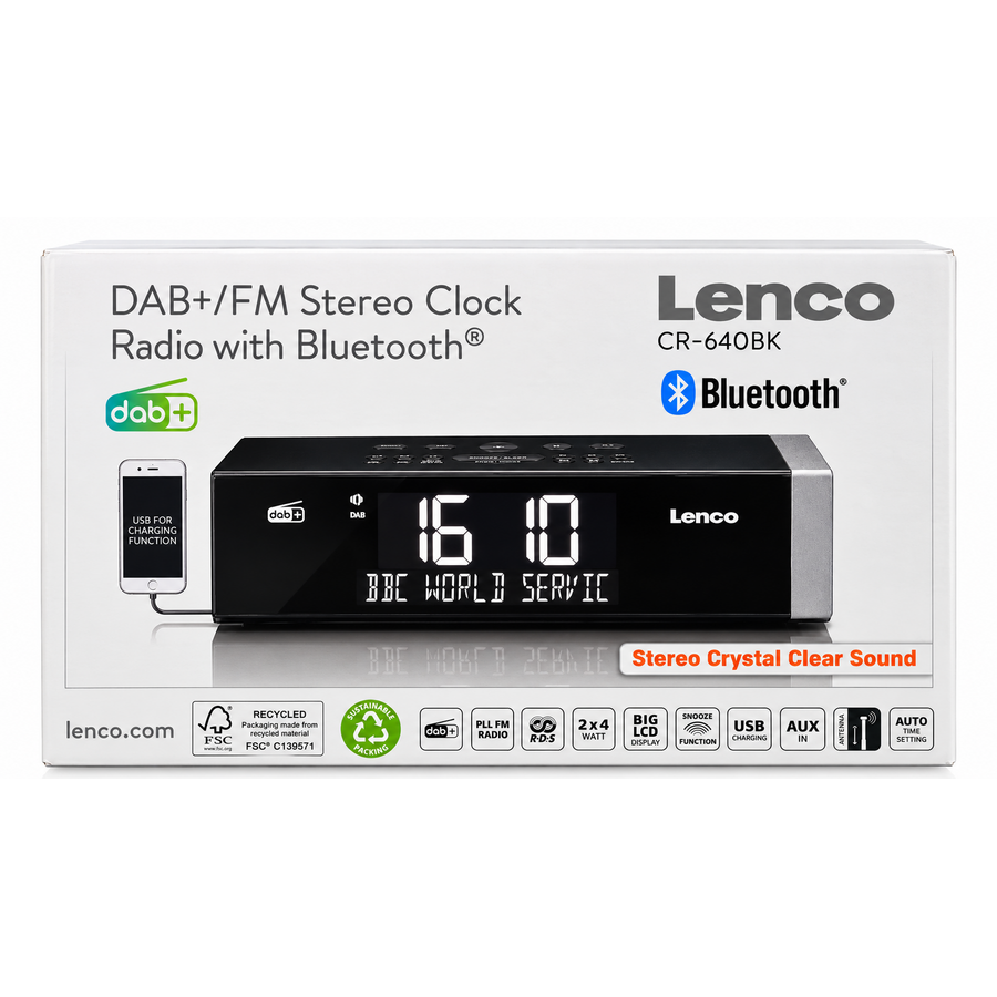 DAB+ FM-klokradio met Bluetooth-1