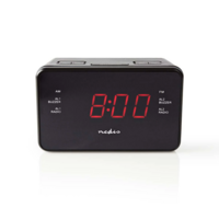 thumb-Wekkerradio LED 1x 3.5 mm Audio Input Tijdprojectie AM/FM Snoozefunctie Slaaptimer Zwart-2