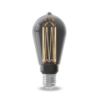 Glassfiber Rustiek ST64 Titanium SMD 220-240V 3.5W 40lm 2000K E27 Dimbaar met dimmer