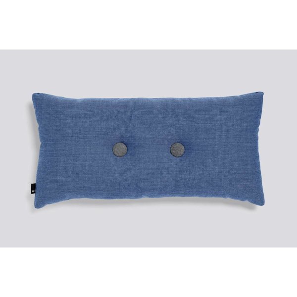 Double Dot Kussen Blauw 36 x 70 cm