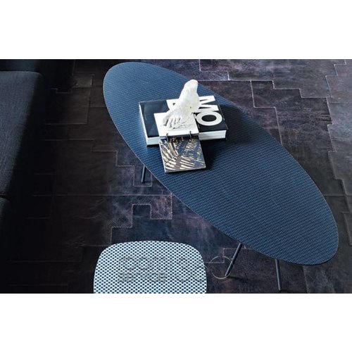 Cattelan Italia Kaos Koffietafel - Zwart/Donkerblauw Patroon 