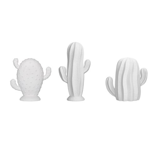 Bloomingville Cactus set wit (3 stuks) 