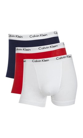 Calvin Klein Low Rise Trunks boxershorts in uni in 3-pack