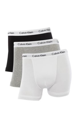 Calvin Klein Low Rise Trunks boxershorts in uni in 3-pack