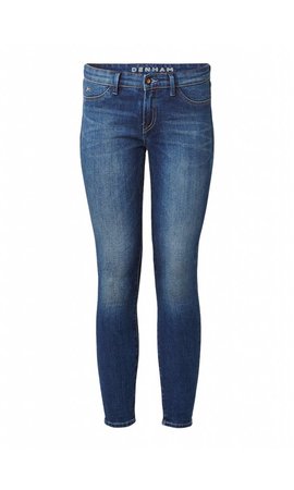 Falke Mid rise skinny jeans met faded look