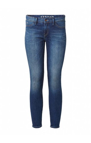 Falke Mid rise skinny jeans met faded look 